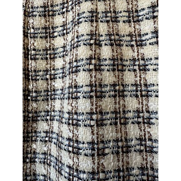 $378 Veronica Beard Roman Skirt Tweed Size 4 NEW Ivory Camel Womens Miniskirt - Picture 10 of 10